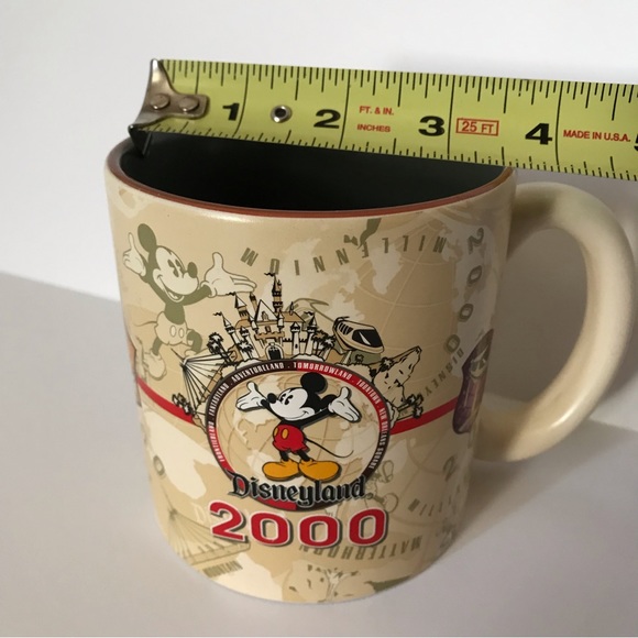 Disneyland Mickey Mouse 2000 Millennium Coffee Tea Soup Mug 16oz Ceramic - Picture 10 of 12